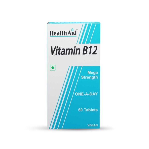 HealthAid Vitamin B12 Tablets (1000mcg) Mega Strength - 60 Tablets