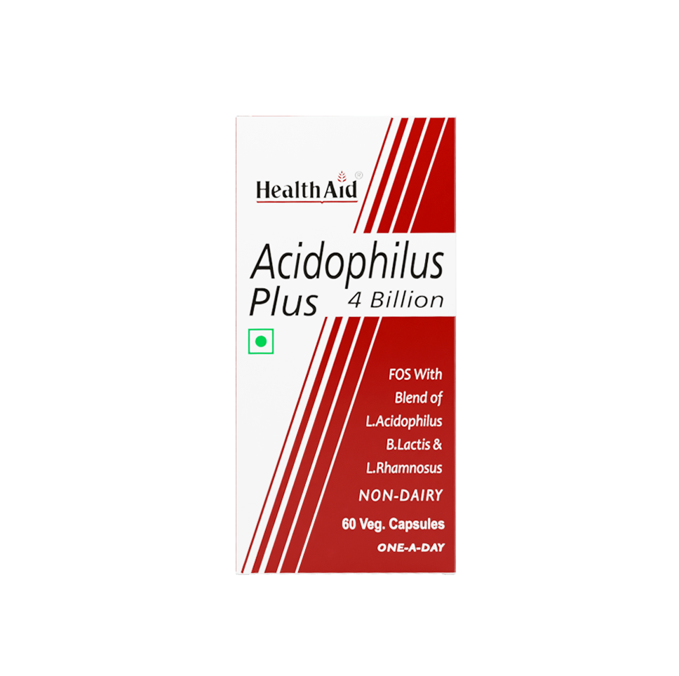 HealthAid Acidophilus Plus 4 Billion (Probiotic Capsules)- 60 Capsules