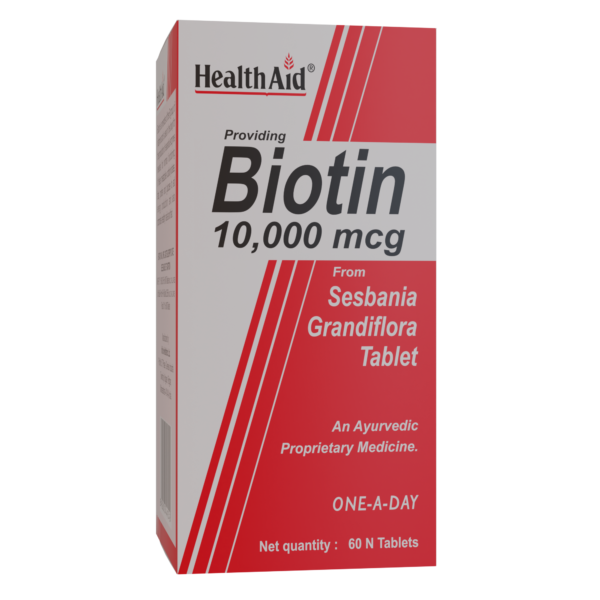 HealthAid Biotin 10000mcg - 60 Tablets - Image 4