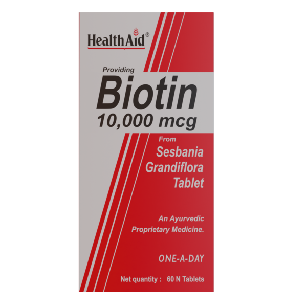 HealthAid Biotin 10000mcg - 60 Tablets