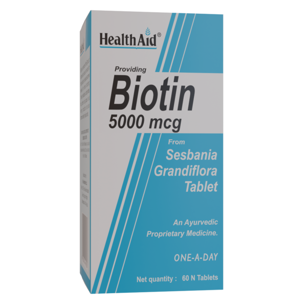 HealthAid Biotin 5000mcg - 60 Tablets - Image 4