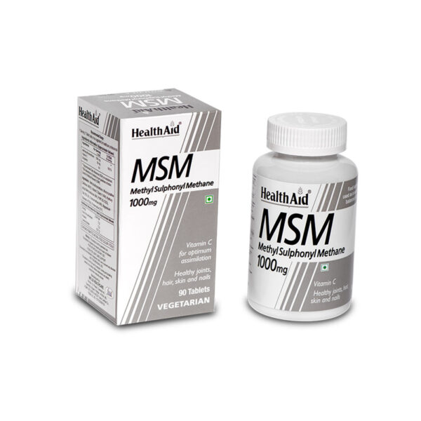 HealthAid MSM 1000mg - 90 Tablets - Image 4