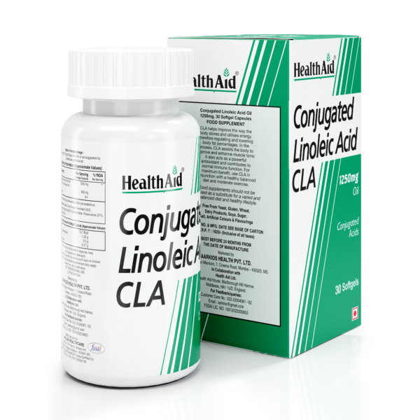 Conjugated Linoleic Acid (CLA) 1250mg Oil Capsules – HealthAid - Image 3