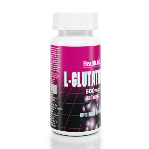 HealthAid L-Glutathione 500mg with Vitamin C & Astaxanthin-(60 Tablet) - Image 3