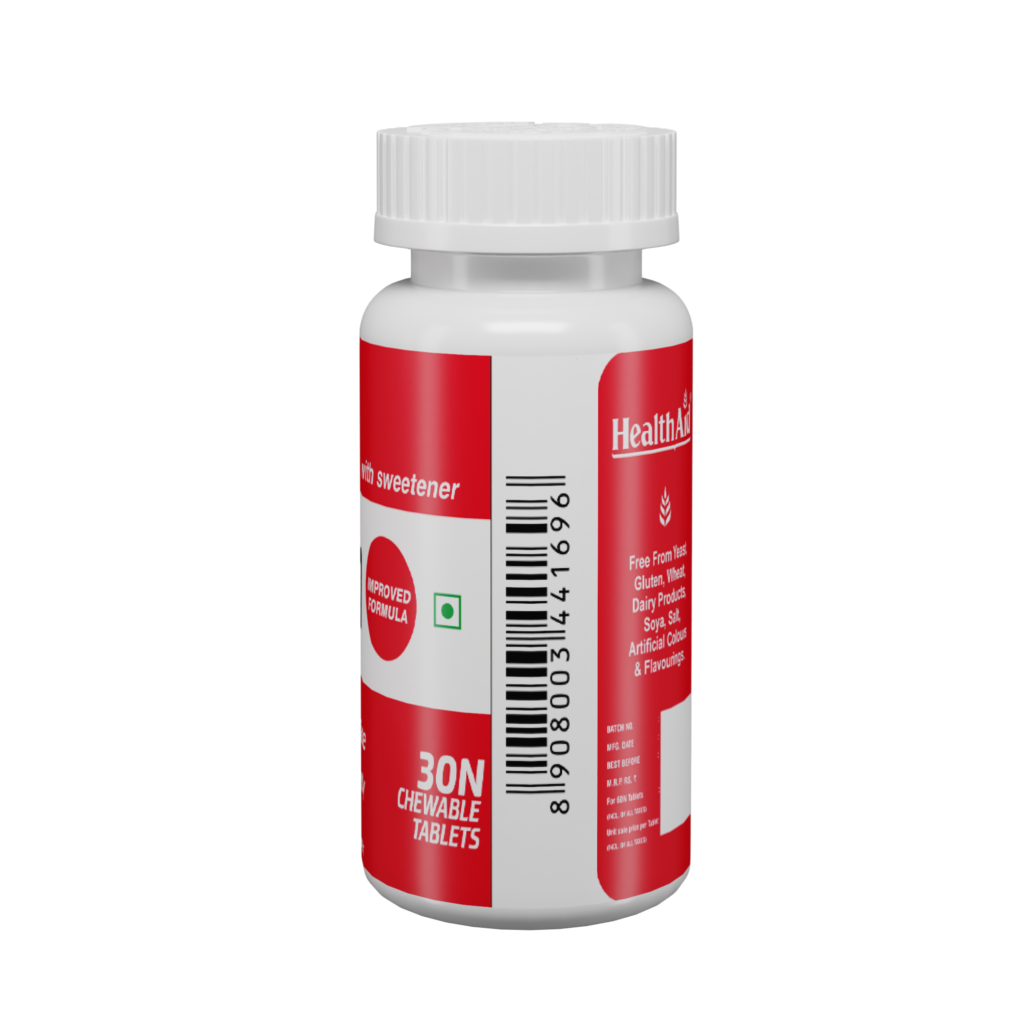 Strong Cal Tablet HealthAid Strong Calcium 500mg – 30 Chewable Tablets – Suppliment.in