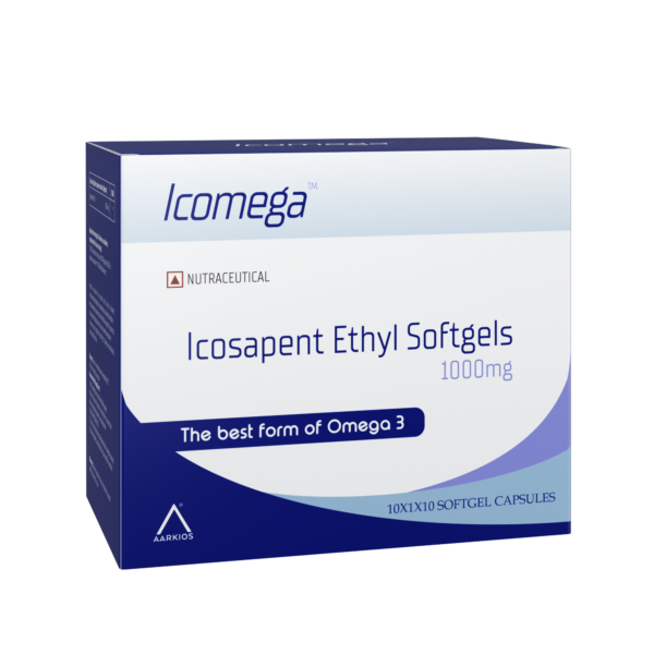 Aarkios Icomega (Icosapent Ethyl Softgels) - 10 Softgel Capsules