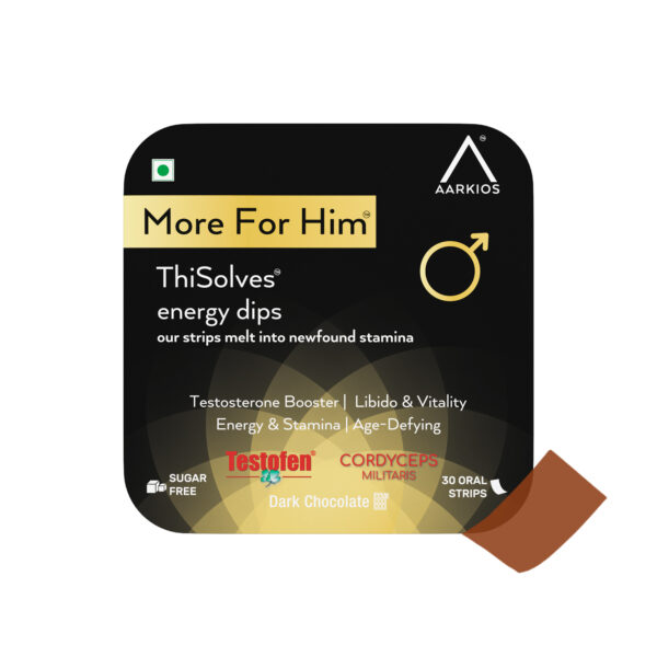 Aarkios™ More For Him™ ThiSolves™ (Dark Chocolate Flavour)- 30 Mouth Dissolving Strips