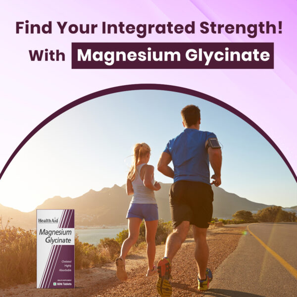 HealthAid Magnesium Glycinate with Zinc 60 Tablets - Image 7