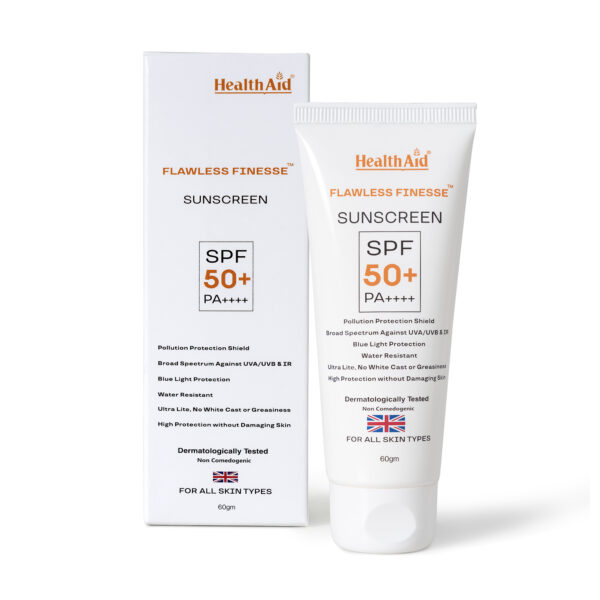 Flawless Finesse™ by HealthAid® Sunscreen 50+ PA++++ 60 gm